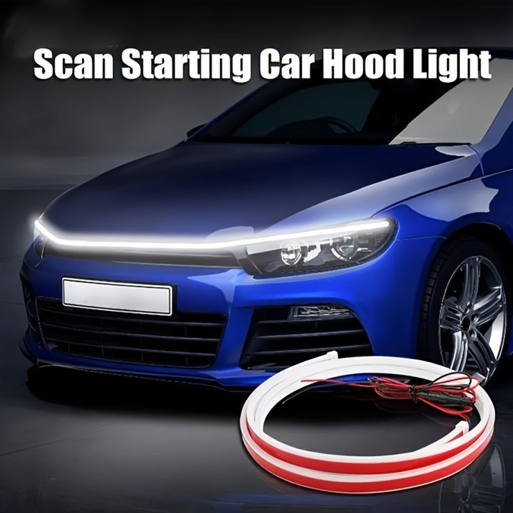 Universal 12V, 10W Start-Scan Car LED Hood