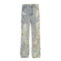 Ripped and frayed denim jeans eprolo