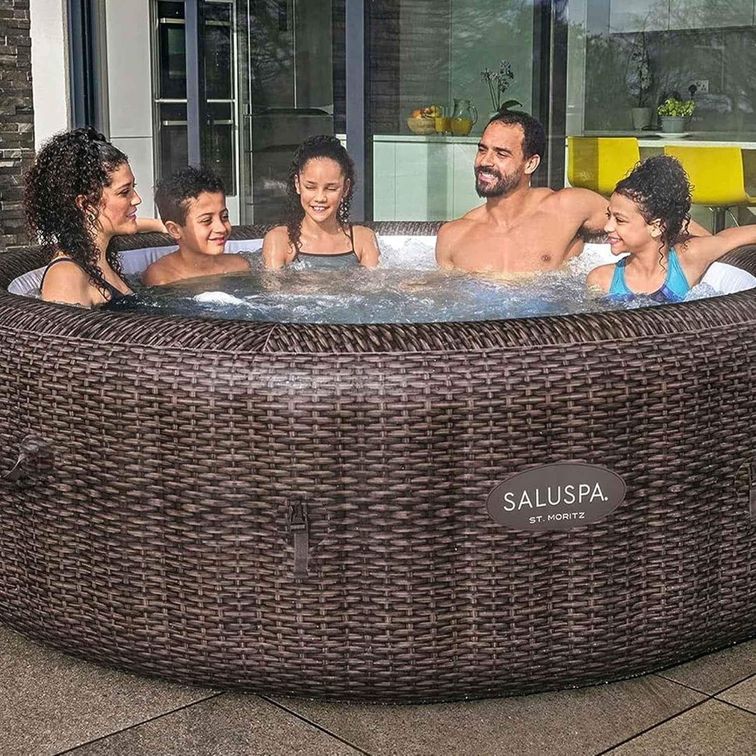 Inflatable Hot Tub 7 Person 180 Jets