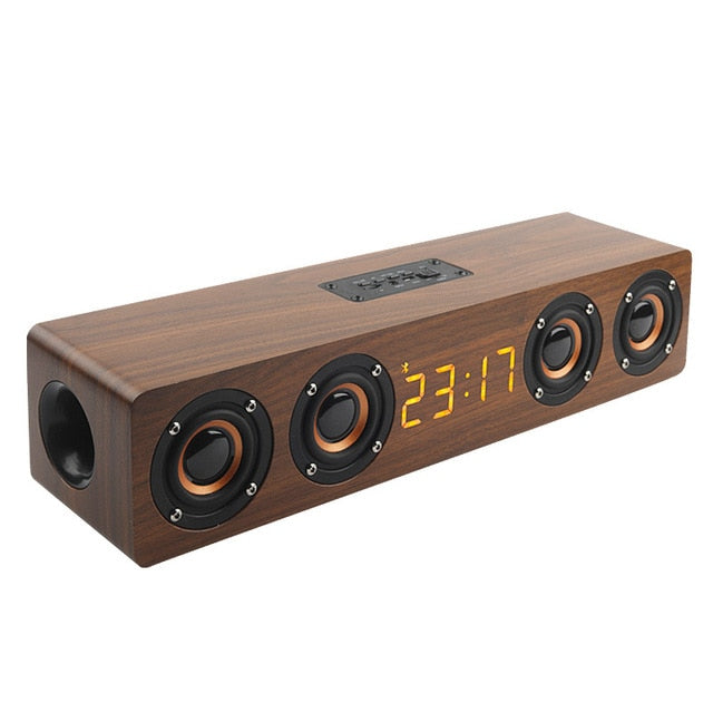 Home theater portable column Bluetooth Speaker Alarm Clock Radio subwoofer Soundbar for TV speaker AUX USB