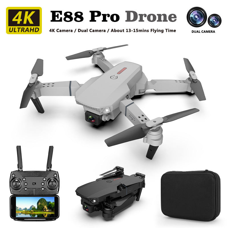 E88 Drone HD Camera Quadcopter Long Range Air Pressure Fixed Height Children's Remote Control Aircraft Drone eprolo