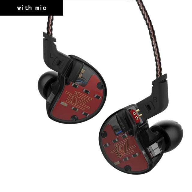 KZ ZS10 Earphones 4BA+1 DD Hybrid In Ear Headphone HIFI Bass Headset DJ Monitor Earphone Earbuds KZ ZS6 AS10 ZST ES4 ED16 BA10 eprolo