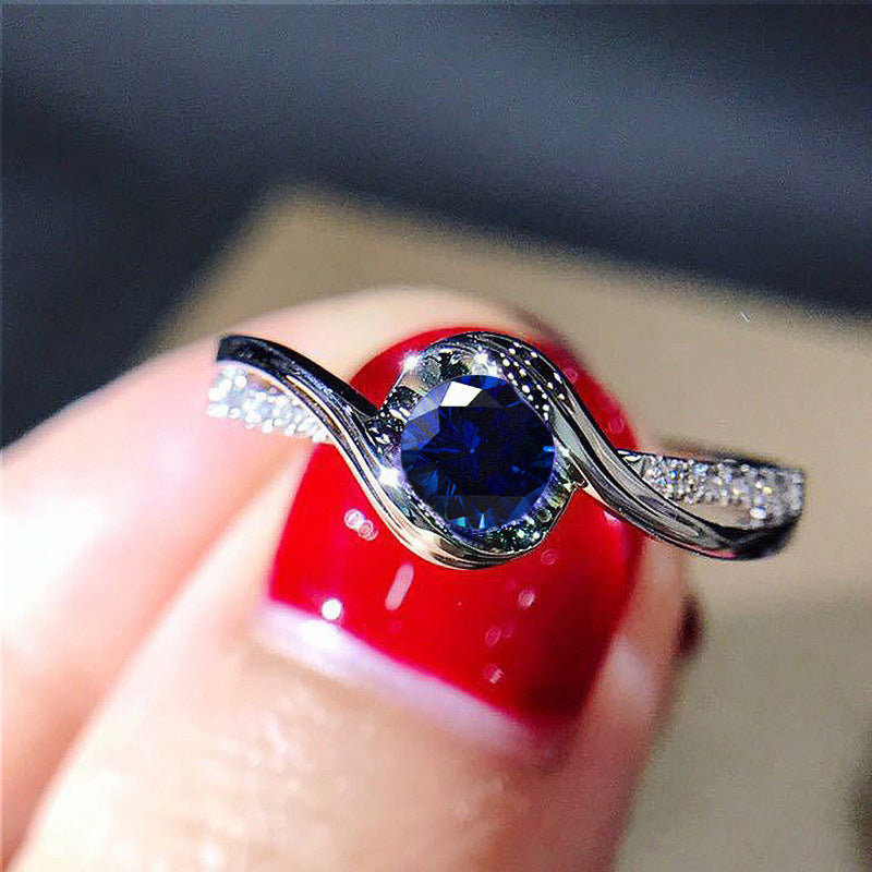 Creative Twisted Arm Eight Heart Eight Arrow Zircon Ring for Women's Engagement Ring eprolo