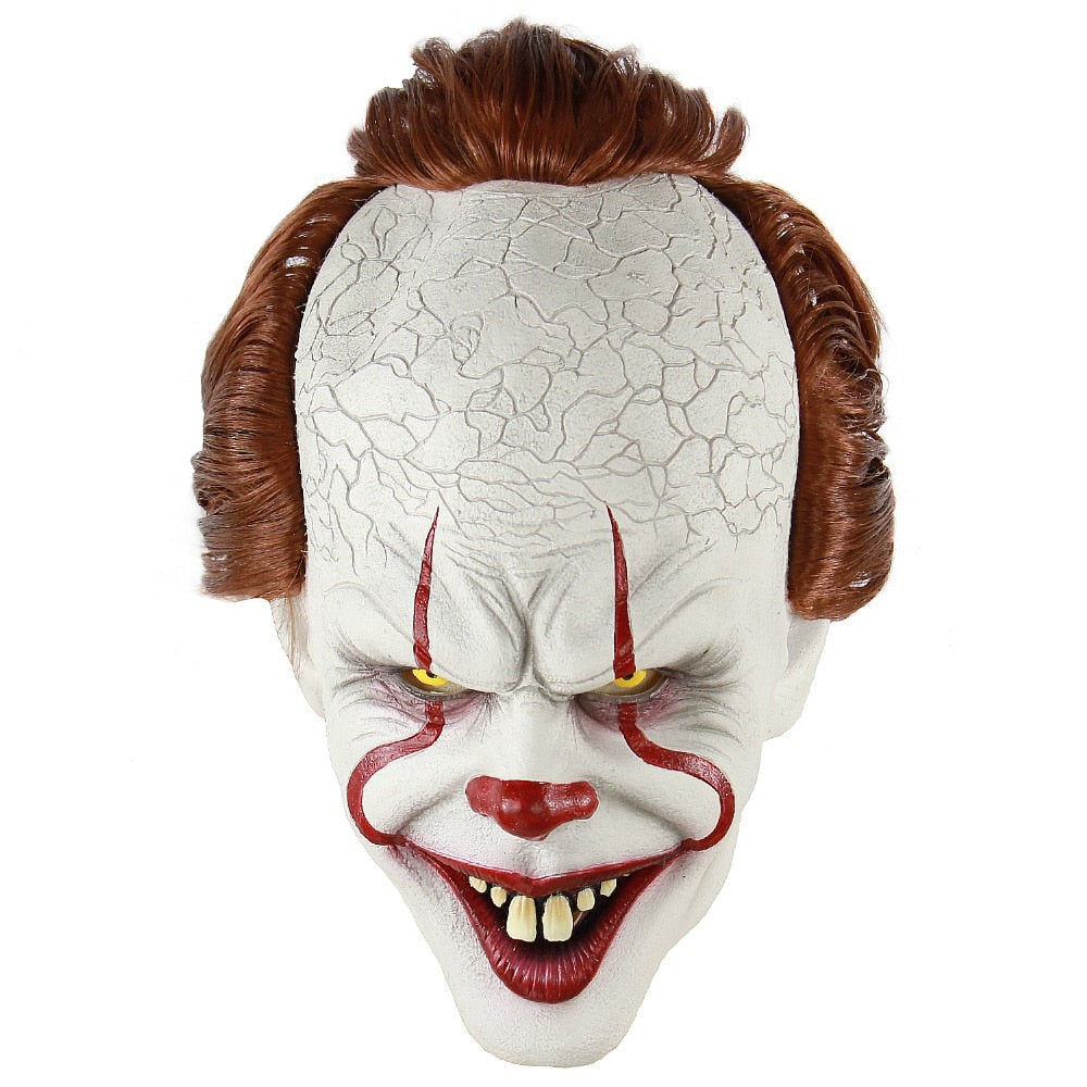 Stephen  Horror Clown Joker Mask Clown Mask Halloween Cosplay Costume Props