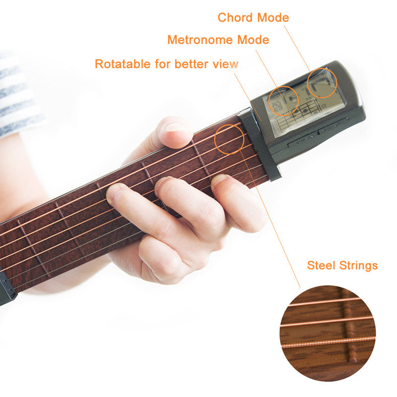 SCT-80 Pocket Neck Guitar Finger Practice with Screen Display Beat