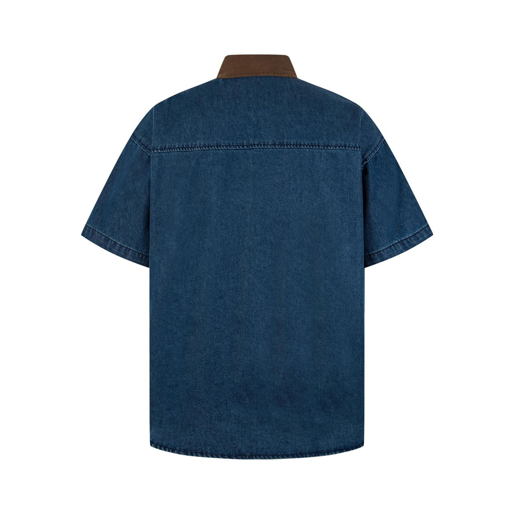 Cloth Embroidered Music Cat Cowboy Shirt