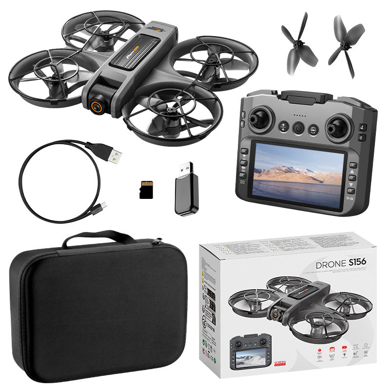 S156 Brushless RC Drone with Screen FPV Racing Drone, HD Camera, 4-Axis UAV with Optical Flow Positioning eprolo