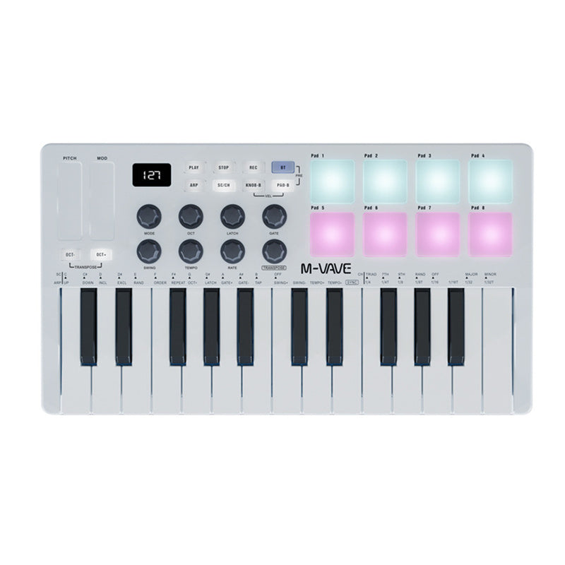 SMK-25 MIDI Arranger Keyboard RGB Pad Keyboard eprolo