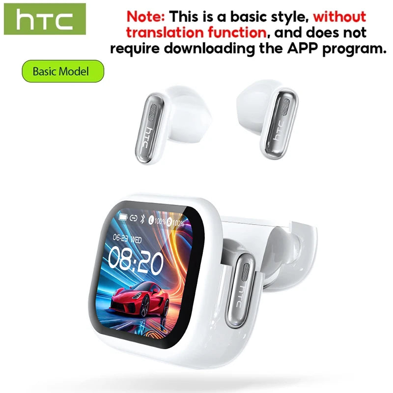 HTC NE68 Wireless Bluetooth Headphones with AI Translation