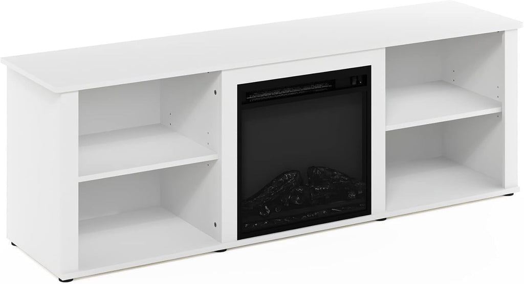 Modern 70 Inch TV Stand With Electric Fireplace