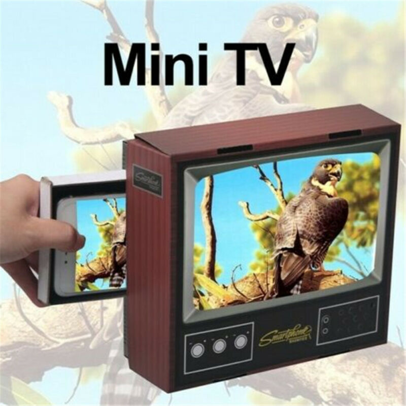 Retro TV Phone Screen Video DIY Enlarger Amplifier Magnifier Retro TV Appearance