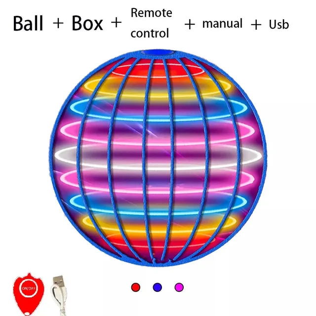 Flying Ball Boomerang Flyorb Magic With LED Lights Drone Hover Ball Fly Nova Orb Flying Spinner Fidget Toys Children Gift eprolo