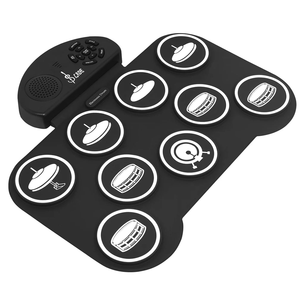 Foldable 9-Pad Electronic Drum Kit for Beginners