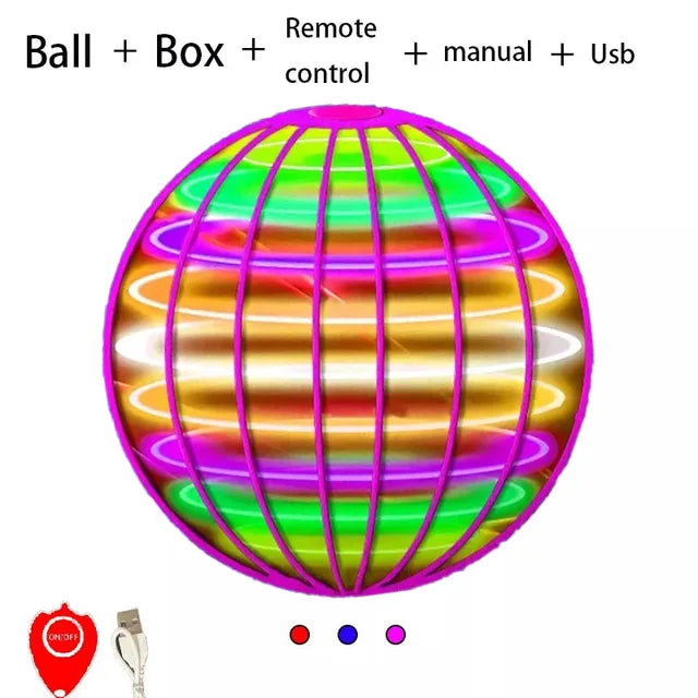 Flying Ball Boomerang Flyorb Magic With LED Lights Drone Hover Ball Fly Nova Orb Flying Spinner Fidget Toys Children Gift eprolo