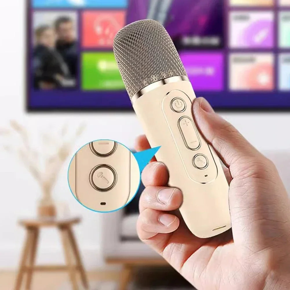 K12 Portable Bluetooth Karaoke Speaker with Wireless Microphone(s) & LED Lights product photo