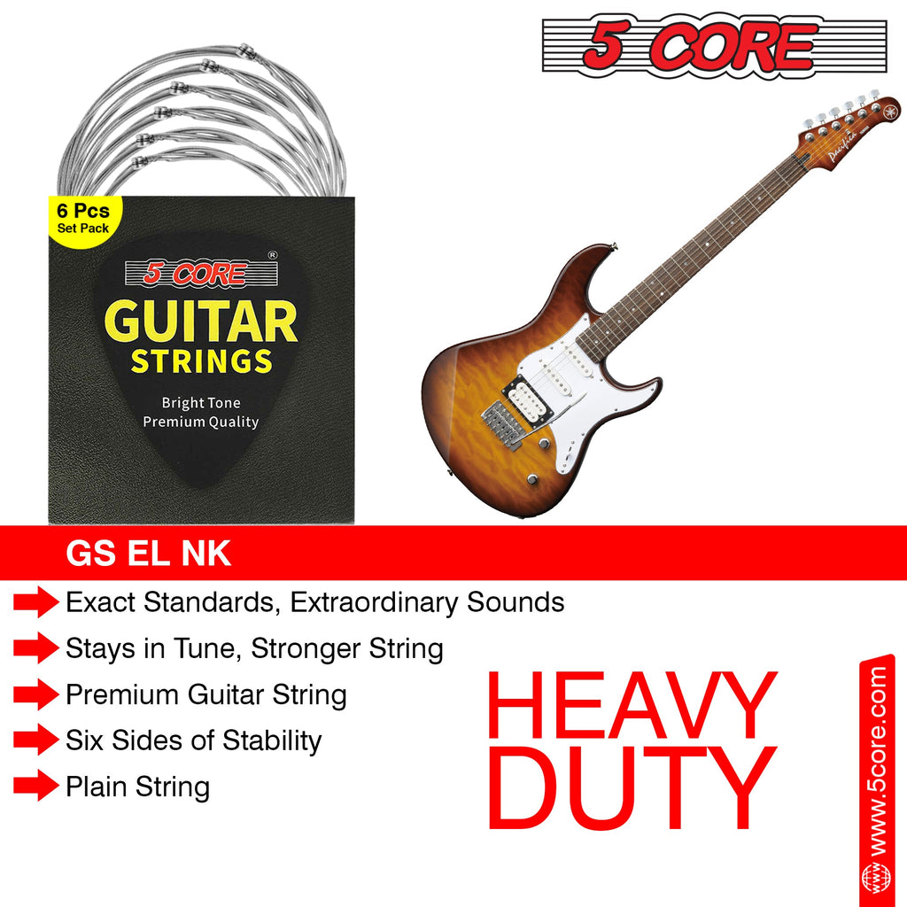 5 Core Electric Guitar Strings for 6 String Guitars Nickel Plated