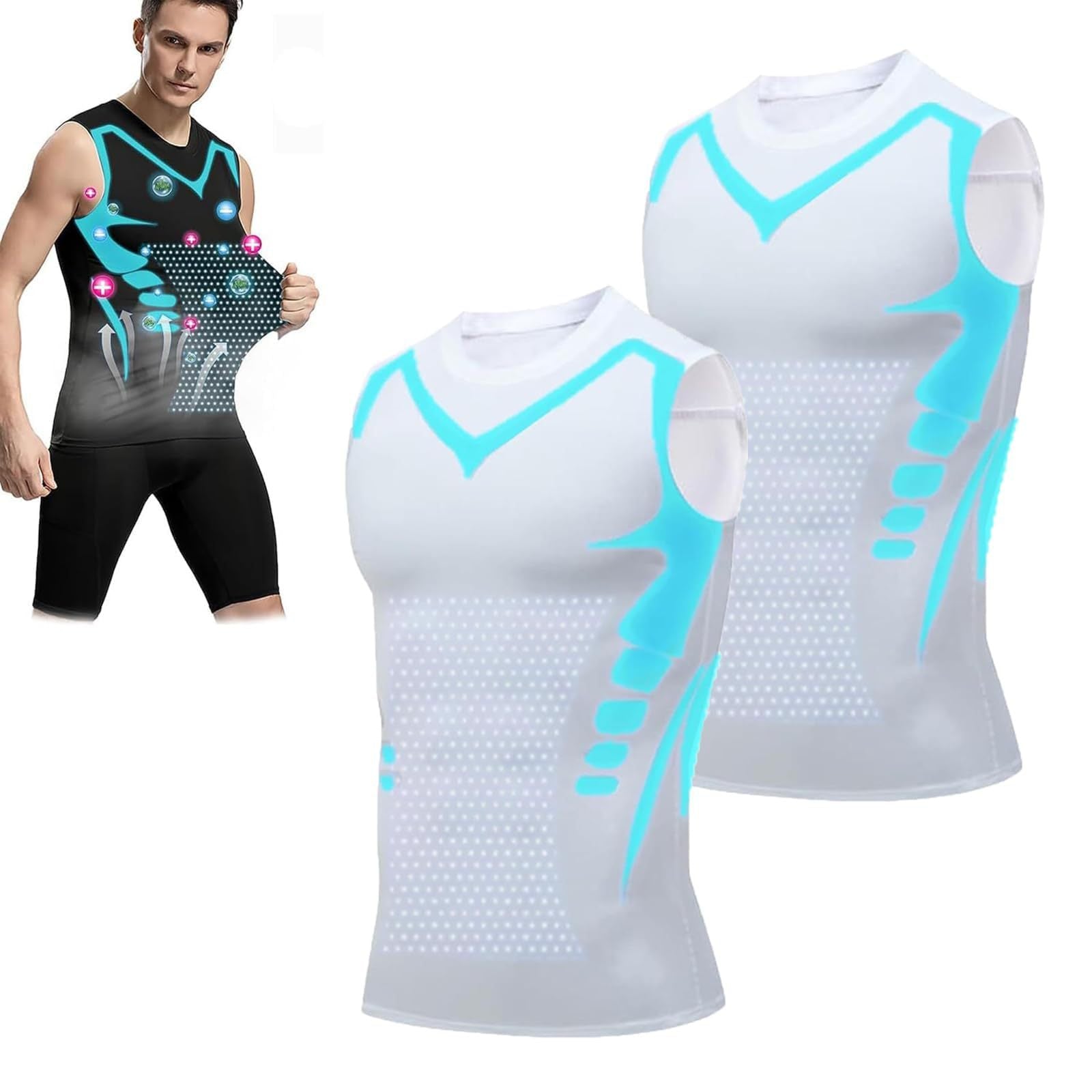 Quick-dry Men's Sports Fitted Short Sleeve Highly Elastic Breathable Moisture-wicking Fitness Training Vest eprolo