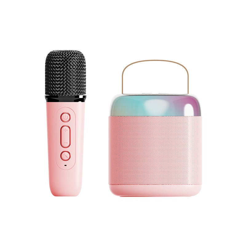 Mini Bluetooth Karaoke Speaker with Wireless Microphone product photo