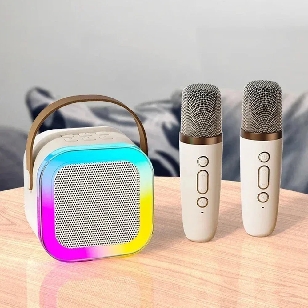 K12 Portable Bluetooth Karaoke Speaker with Wireless Microphone(s) & LED Lights product photo