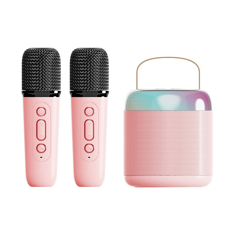 Mini Bluetooth Karaoke Speaker with Wireless Microphone product photo
