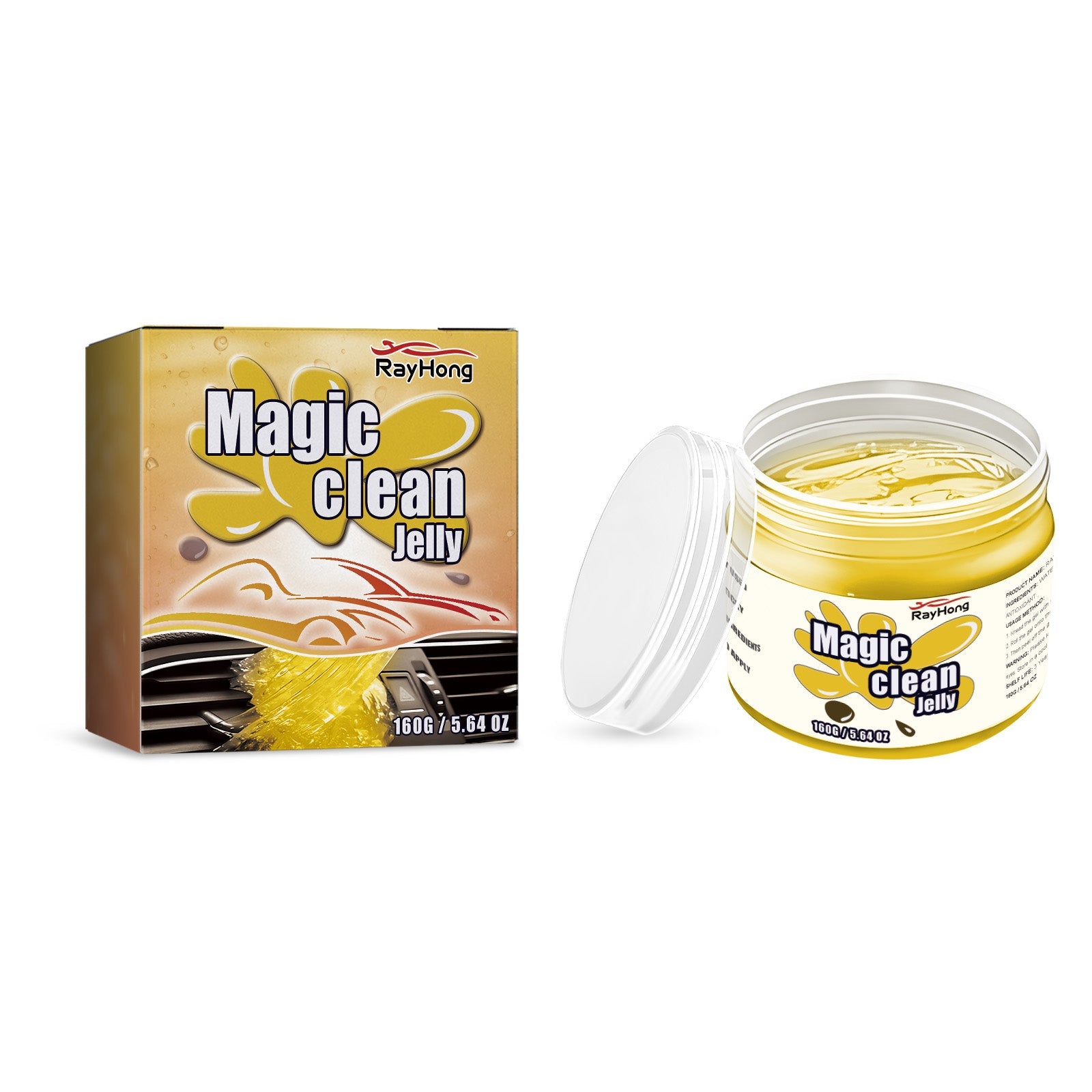 Magic Clean Jelly, Car Interior Seat Wash-Free Refurbished Cleaning Portable Decontamination Device eprolo