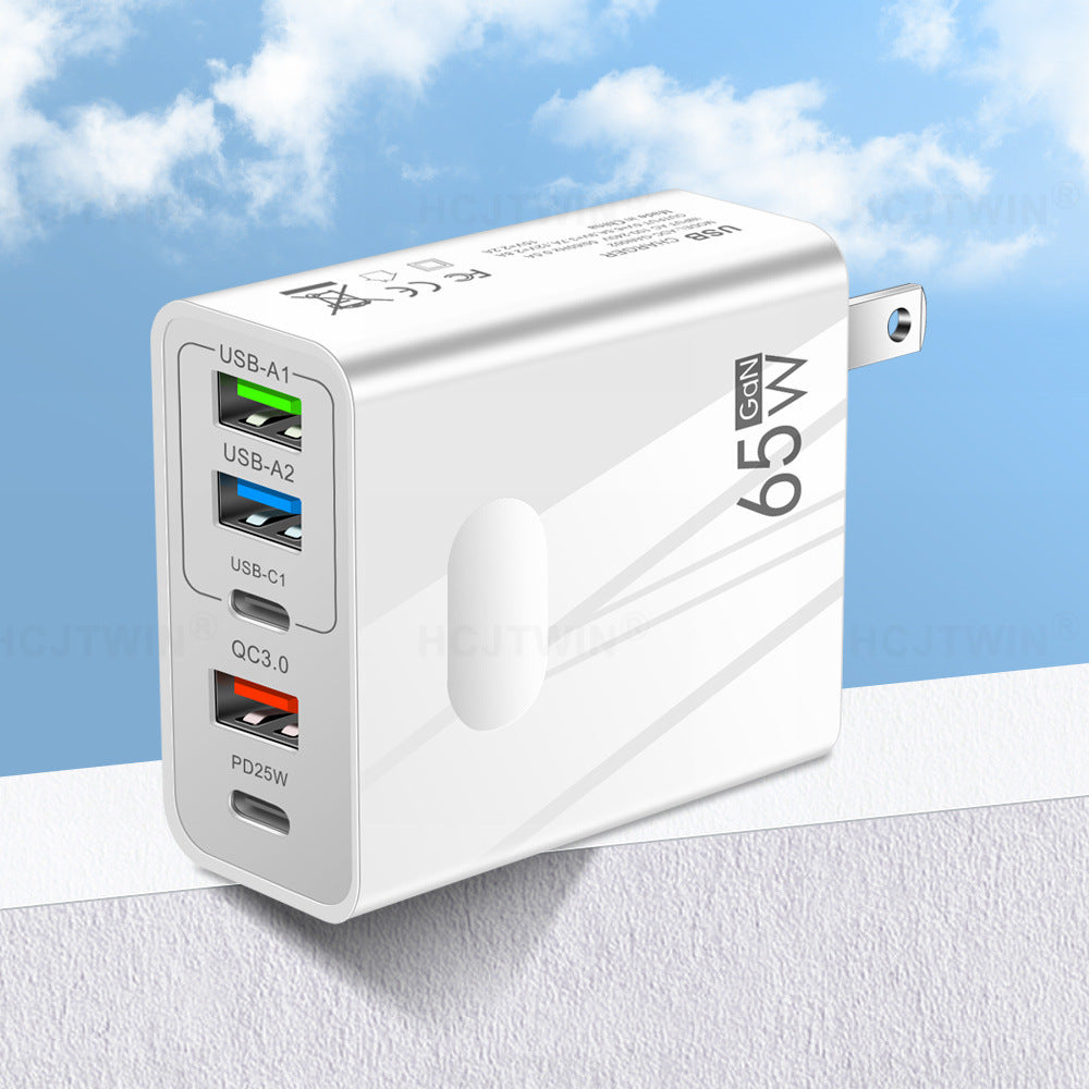 65W Multi-Port USB-C & USB Fast Charger