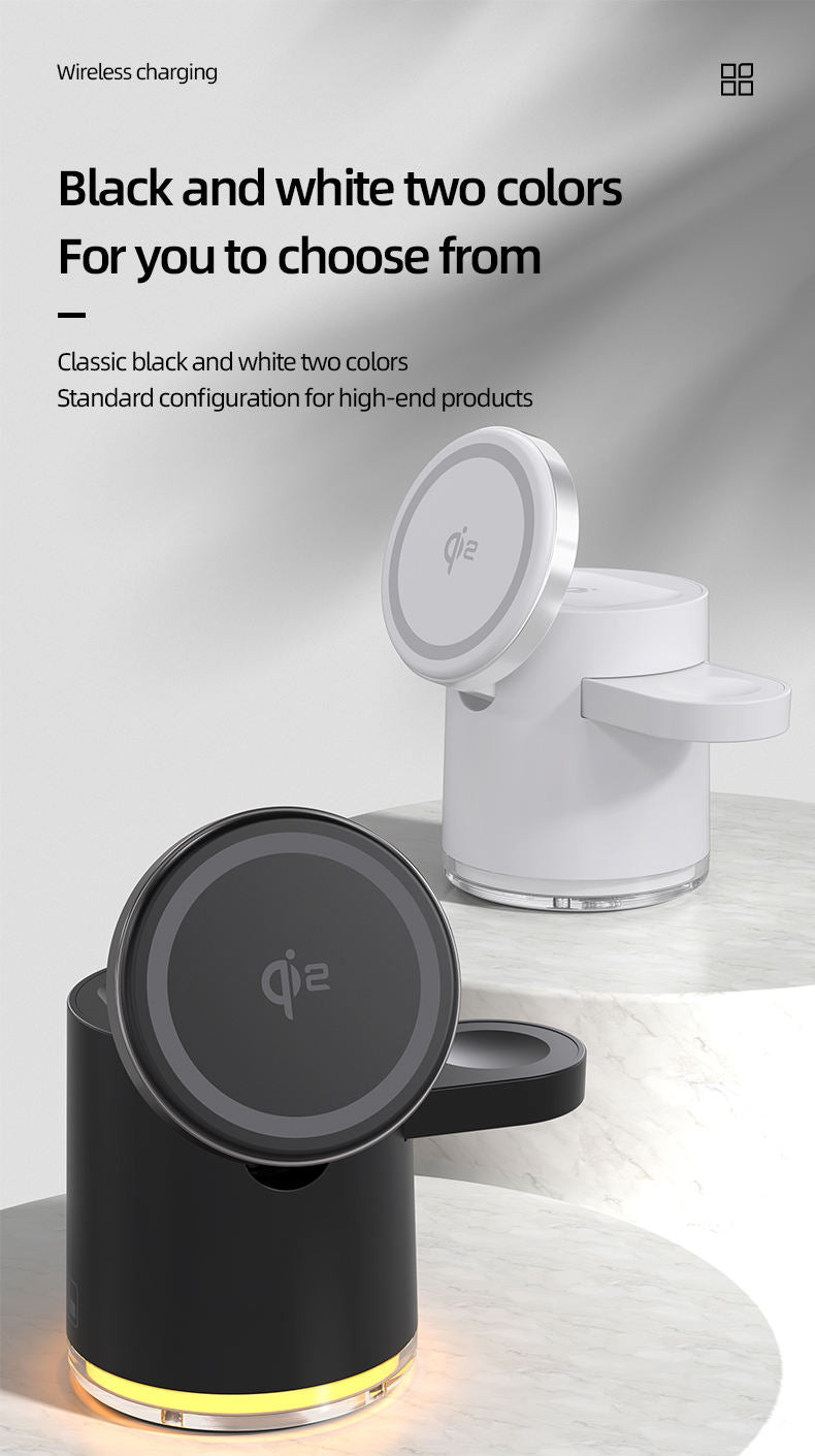 Qi2 magnetic folding three in one wireless charger