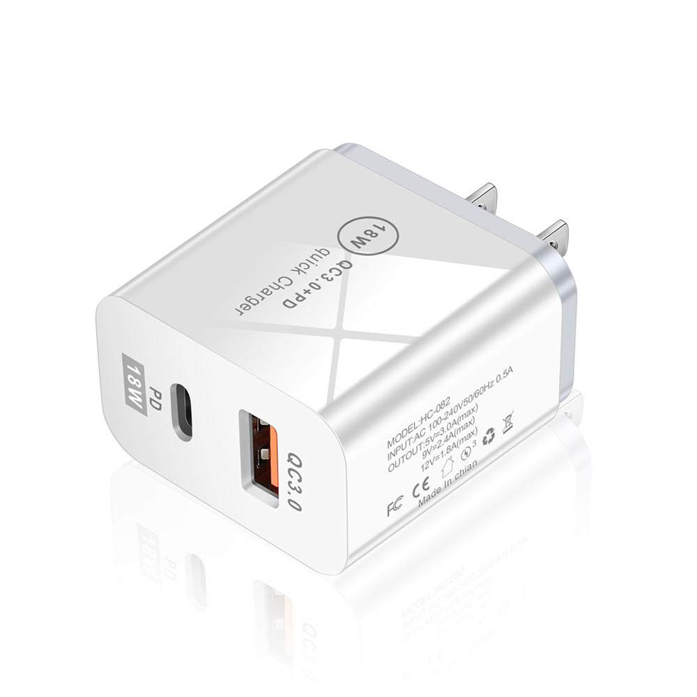 18W QC3.0 + PD Fast Charger | USB-A & USB-C