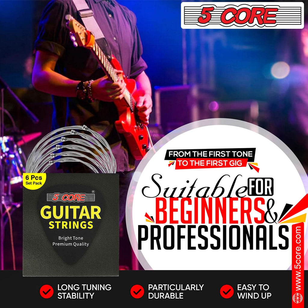 5 Core Electric Guitar Strings for 6 String Guitars Nickel Plated