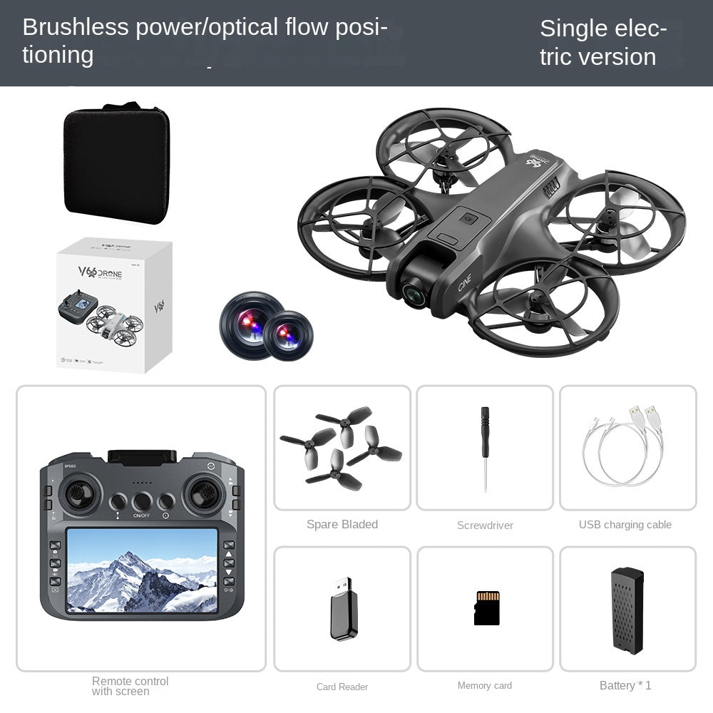 Motor Drone with Screen GPS Aerial Photography Foldable Remote Control Aircraft eprolo