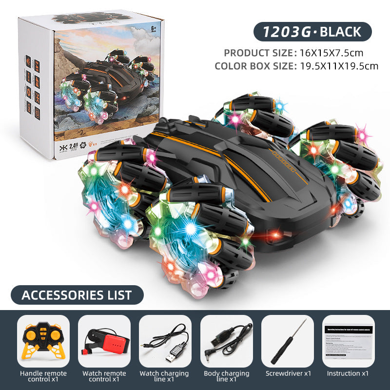 Drift Racing Remote Control Double-Sided Stunt Rampage Light Charging High-Speed Off-Road Vehicles Children's Toys eprolo