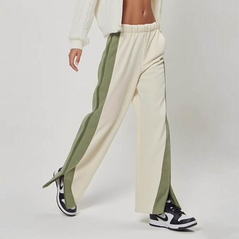Elastic Sweatpants for Casual Wear, High Street Hip Hop Rap Street Style Y2K Sweatpants eprolo