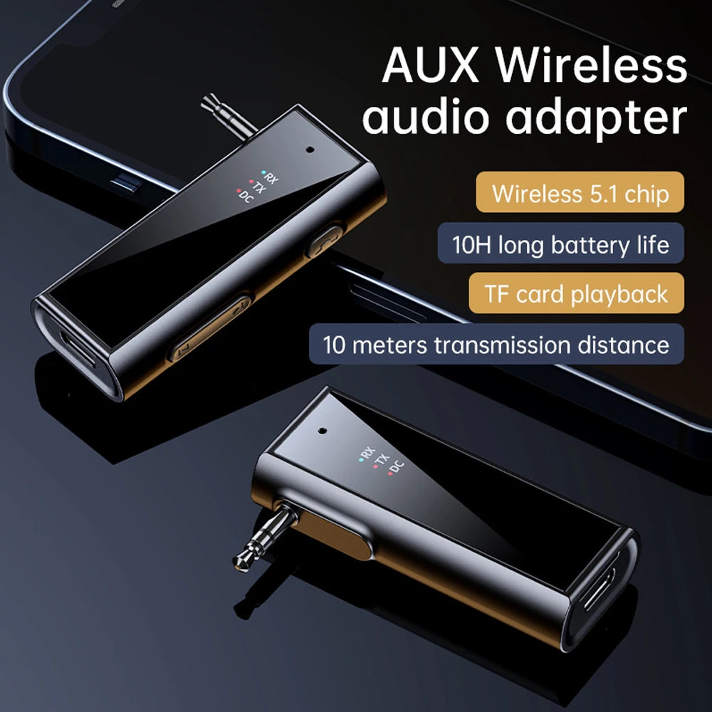 Bluetooth Audio Adapter for Car AUX, TV & PC