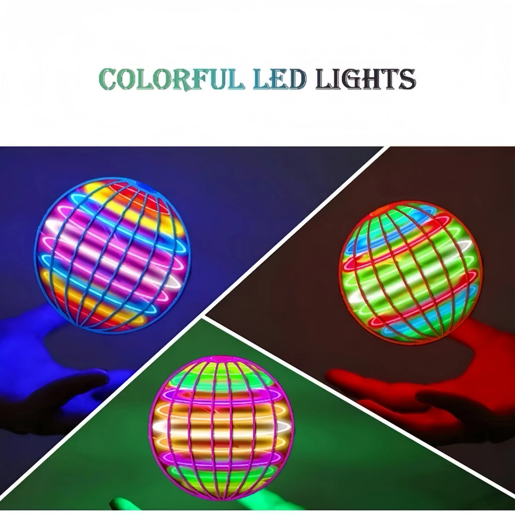 Flying Ball Boomerang Flyorb Magic With LED Lights Drone Hover Ball Fly Nova Orb Flying Spinner Fidget Toys Children Gift eprolo