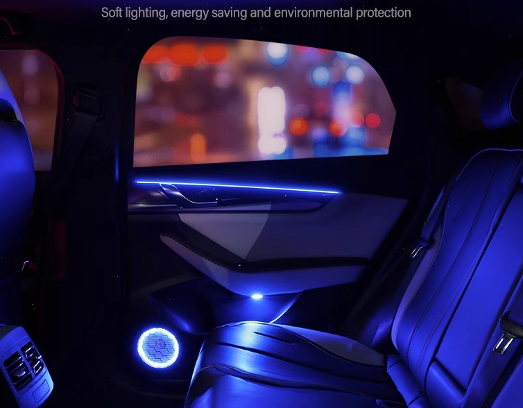 Suitable for 256 color dynamic light and shadow ambient lighting in cars universal car models with added welcome lights eprolo