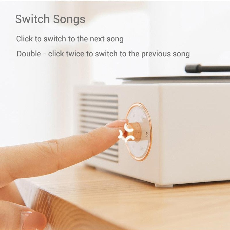 B10 Atomic Bluetooth Speakers Retro Vinyl Player Desktop Wireless Creative Multifunction Mini Stereo Speakers eprolo