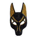 Sparkly Anubis Mask, Rhinestone Egyptian God Mask for Halloween & Masquerade Party product photo