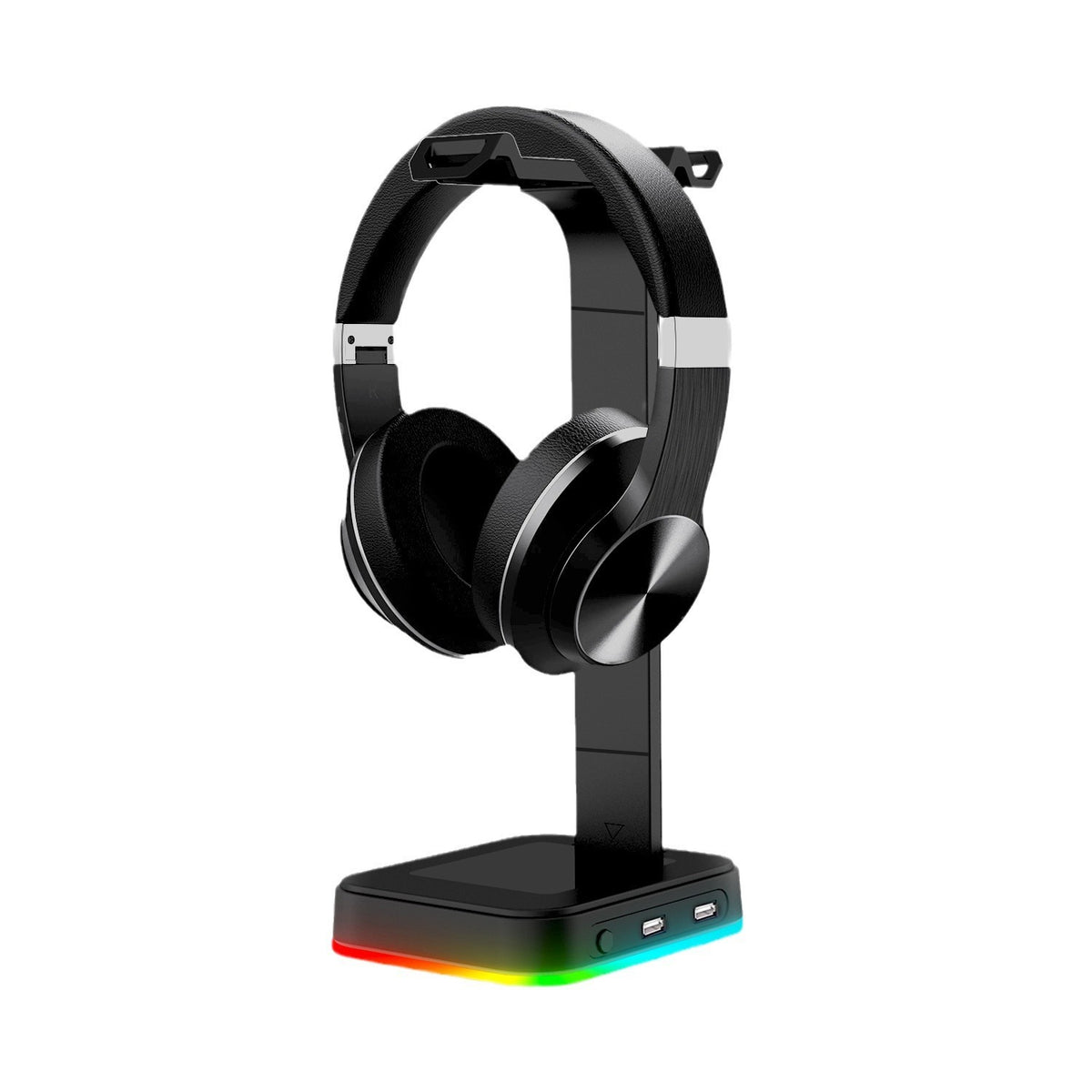 Multicolor RGB headphone organizer for gaming desks
