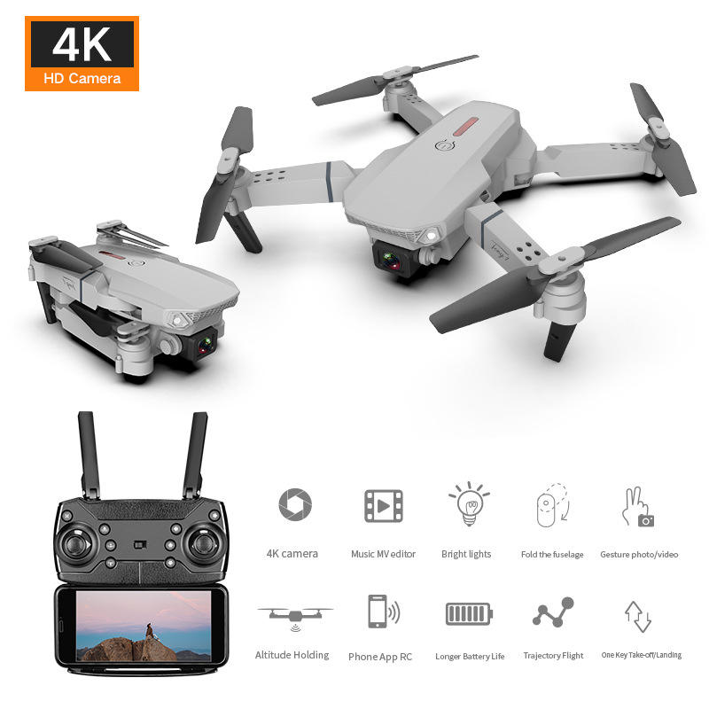 E88 Drone HD Camera Quadcopter Long Range Air Pressure Fixed Height Children's Remote Control Aircraft Drone eprolo