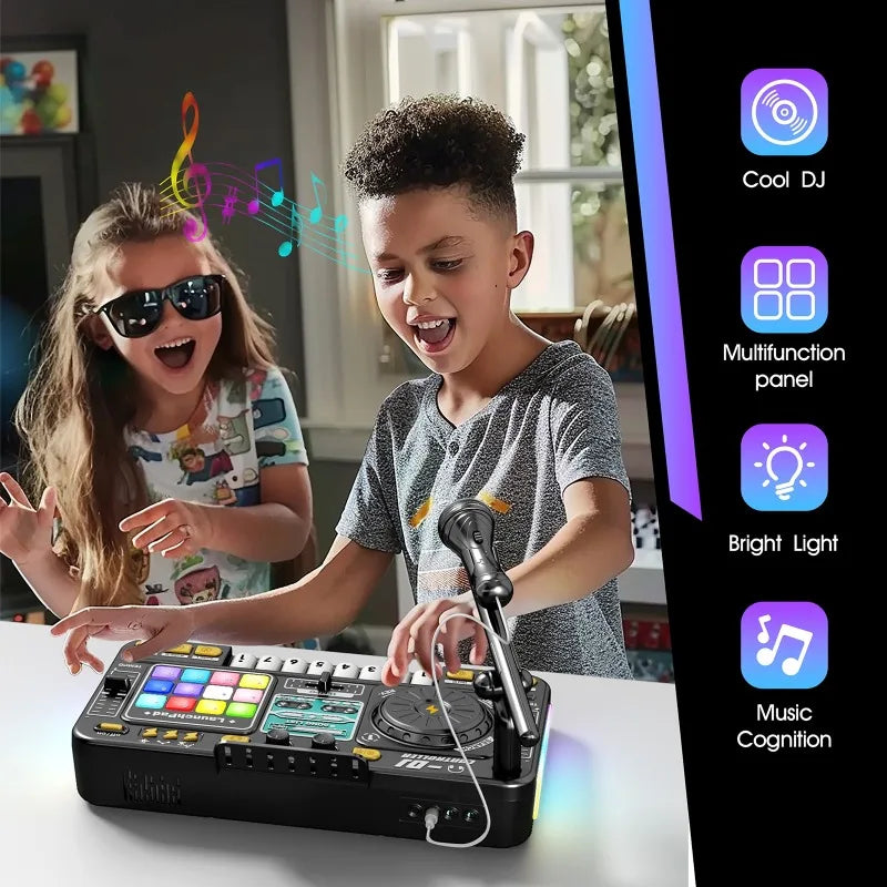 Kids DJ Mixer Toy with Sound Effects and Optional Bluetooth