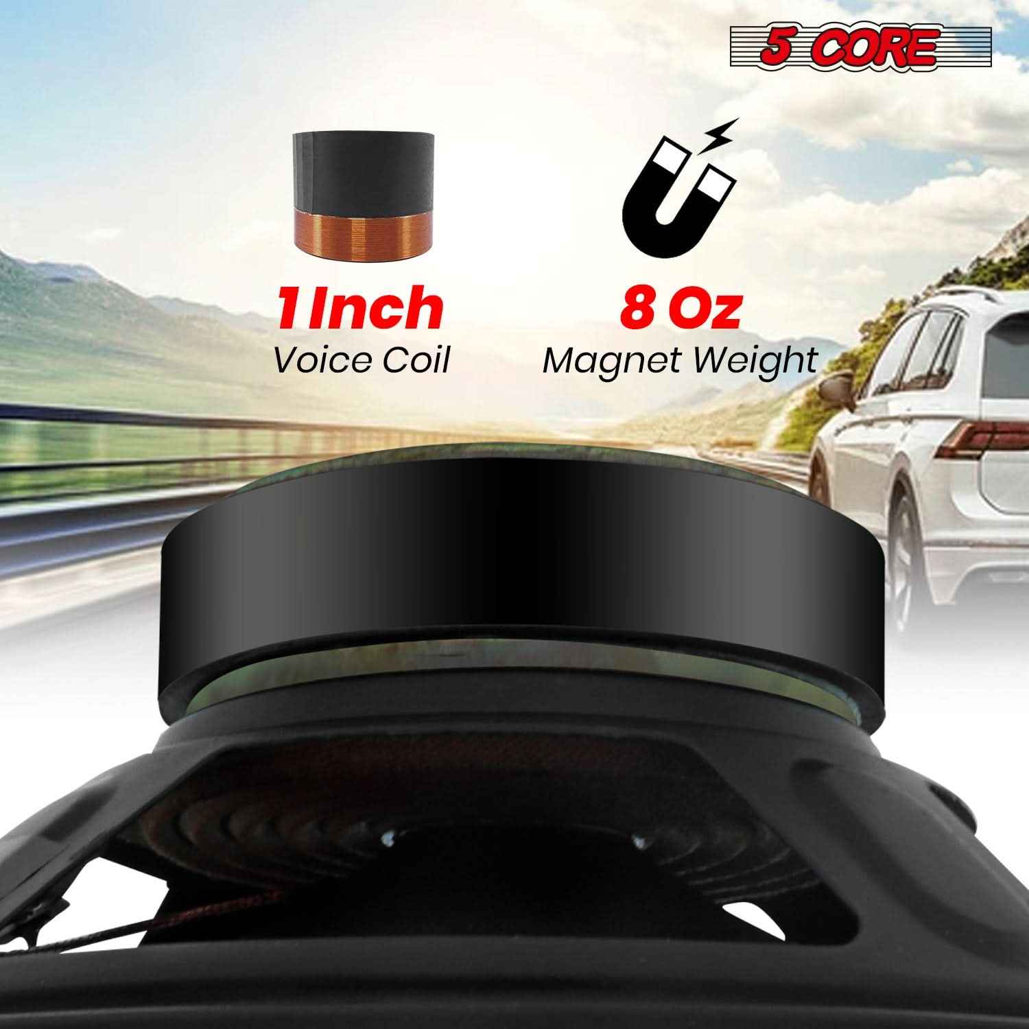 5Core 6.5 Inch Subwoofer speaker 300Watt Car Subwoofer 4Ohm