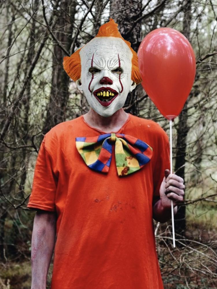 Horrifying Halloween Adults Latex Clown Mask