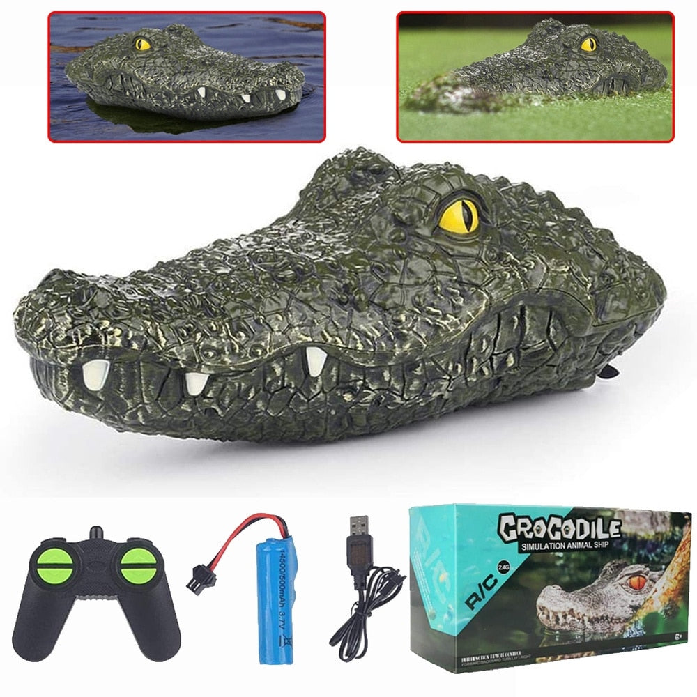 RC toy alligator remote control toys alligator Crocodile head crocodilian robot simulation animal scary Toys eprolo