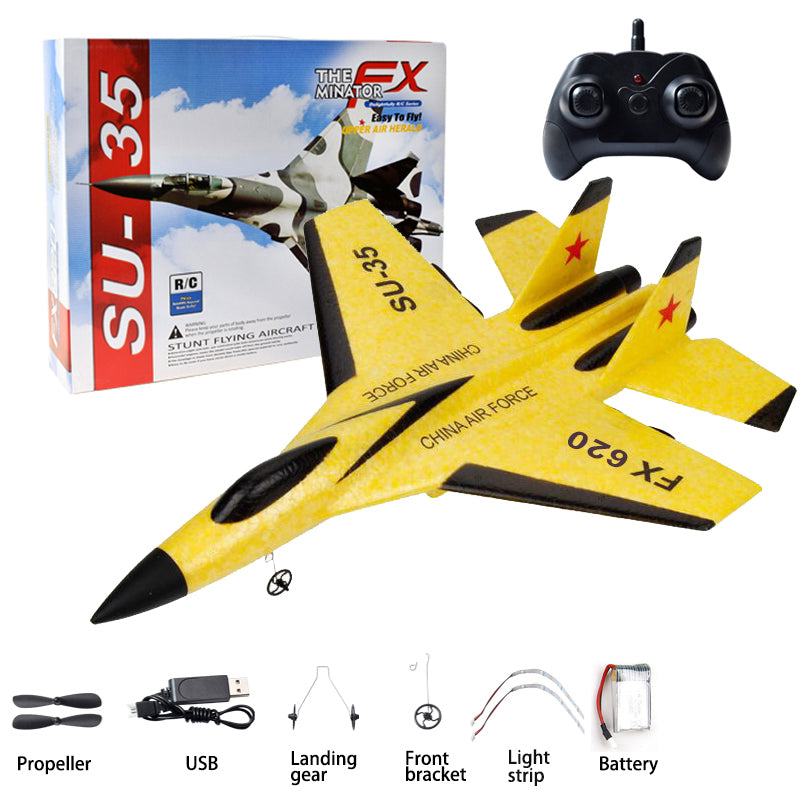 RC Foam Aircraft SU-35 Plane 2.4G Radio Control Glider Remote Control Fighter Plane Glider Airplane Foam Boys Toys for Children eprolo
