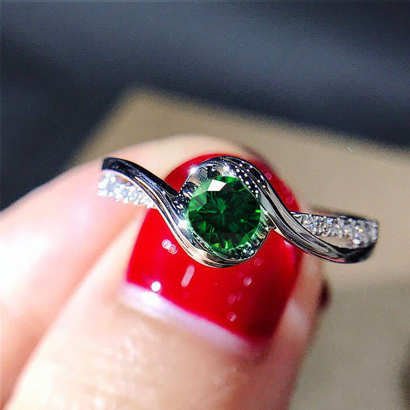 Creative Twisted Arm Eight Heart Eight Arrow Zircon Ring for Women's Engagement Ring eprolo