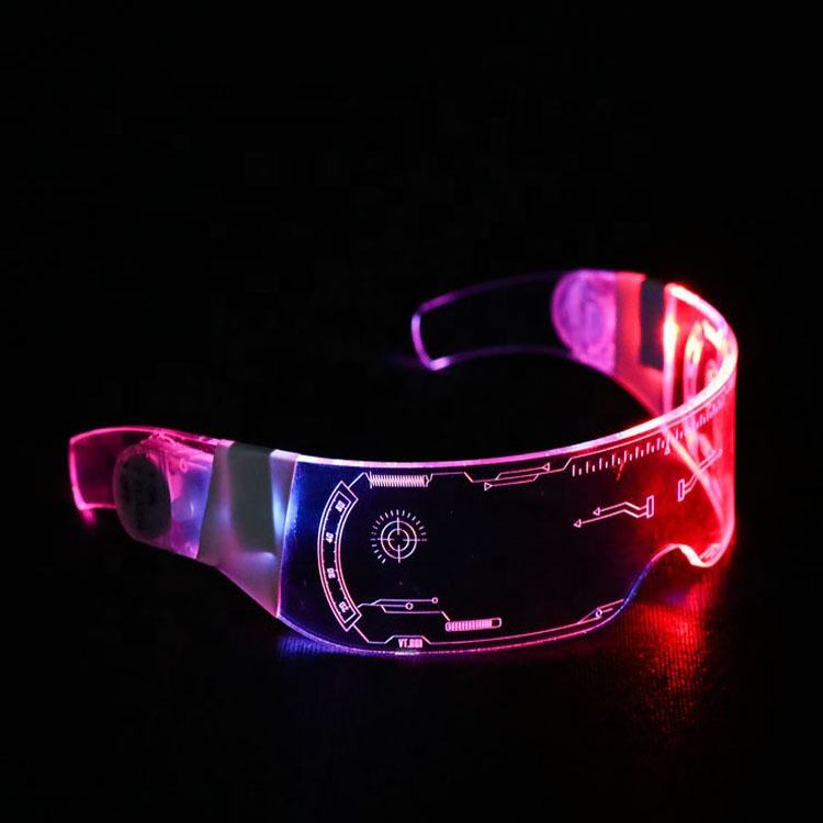 Charge  LED Luminous Glasses EL Flashing Neon Bar Party LED Glasses Light Up Glasses Rave Costume Party Decor DJ Sunglasses Party Decor