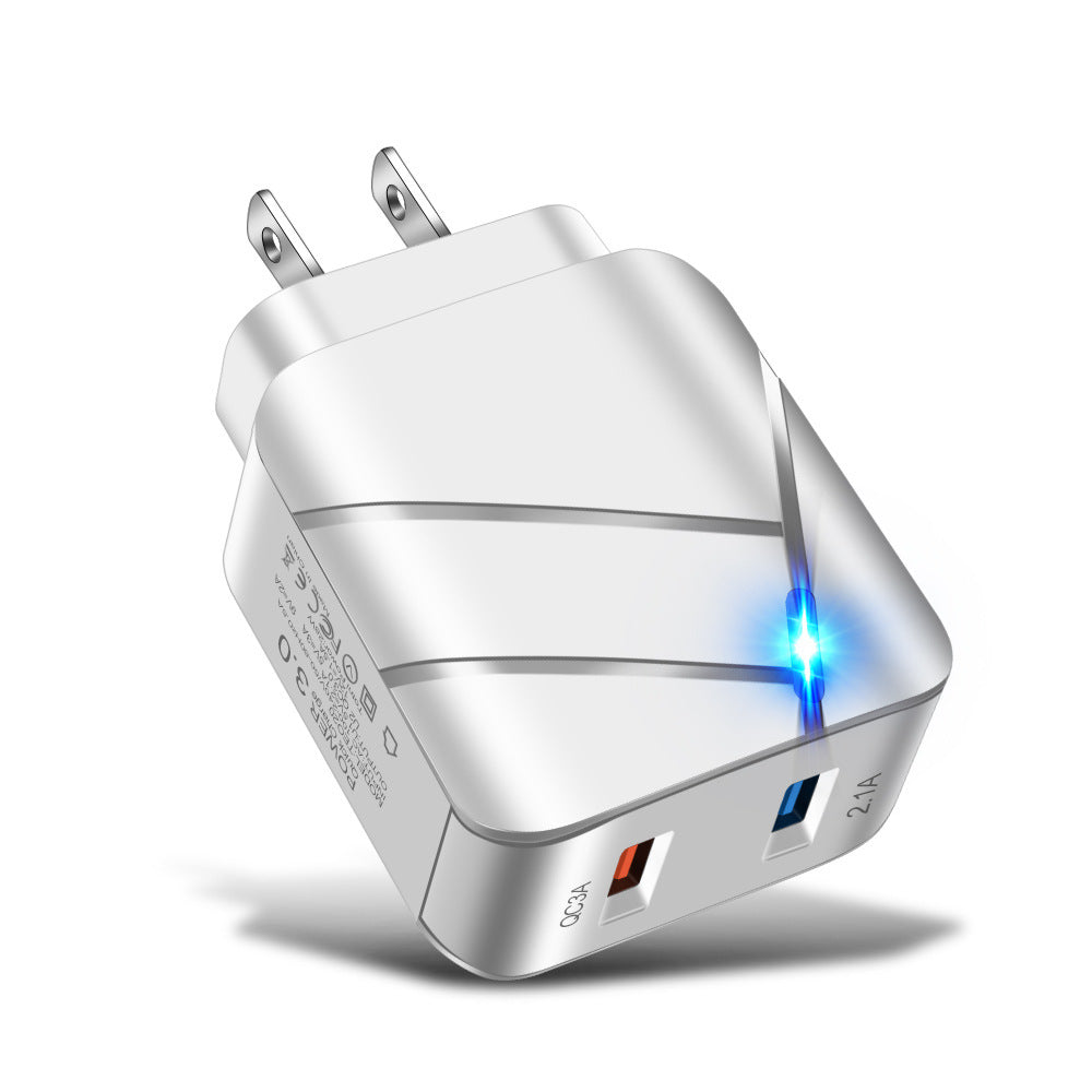 Dual USB QC3.0 Fast Charger | 2-Port Wall Adapter