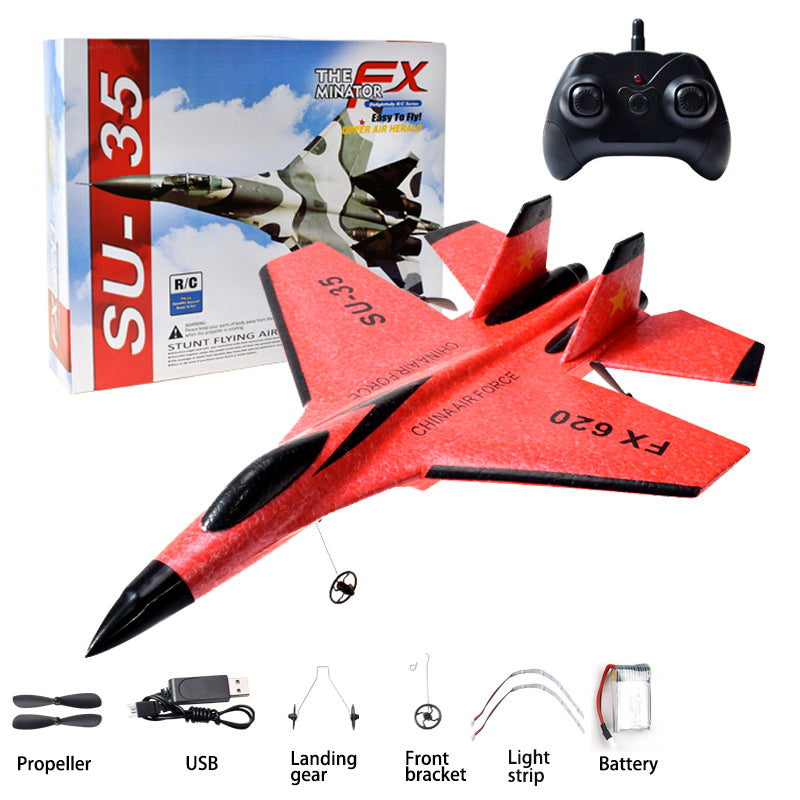 RC Foam Aircraft SU-35 Plane 2.4G Radio Control Glider Remote Control Fighter Plane Glider Airplane Foam Boys Toys for Children eprolo