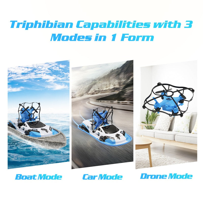 RC Boat Flying Air Boat Radio-Controlled Machine on the Control Panel Birthday Christmas Gifts Remote Control Toys for Kids eprolo