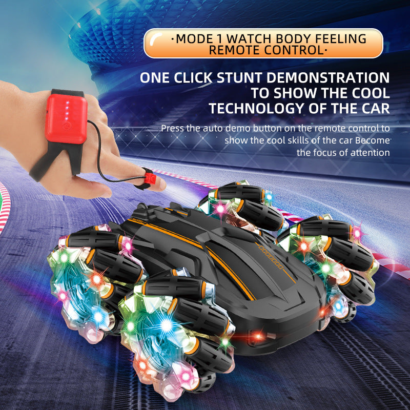 Drift Racing Remote Control Double-Sided Stunt Rampage Light Charging High-Speed Off-Road Vehicles Children's Toys eprolo